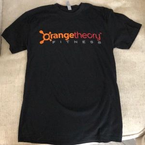 Next Level Apparel OrangeTheory soft Black Tshirt.